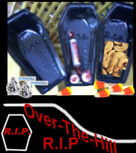 Plastic R.I.P. Coffin Candy-Nut Cups *.67